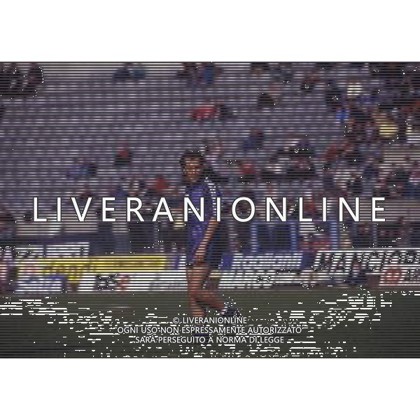 DIAP-RETROSPETTIVA STEFANO CUOGHI CALCIATORE NELLA FOTO STEFANO CUOGHI CON LA MAGLIA DEL PISA NELL\'ANNO 1988-1989 AG ALDO LIVERANI SAS 