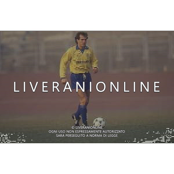 DIAP-RETROSPETTIVA STEFANO CUOGHI CALCIATORE NELLA FOTO STEFANO CUOGHI CON LA MAGLIA DEL PARMA NELL\'ANNO 1990-1991 AG ALDO LIVERANI SAS  