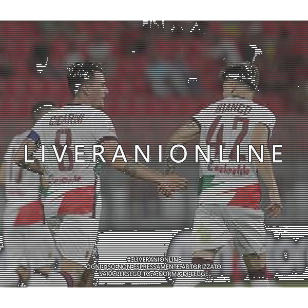 esultanza dopogol cigarini luca con alessandro bianco - MONZA vs REGGIANA Coppa Italia Frecciarossa 13 Agosto 2023 ©PAOLO GIAMPIETRI / AGENZIA ALDO LIVERANI SAS  
