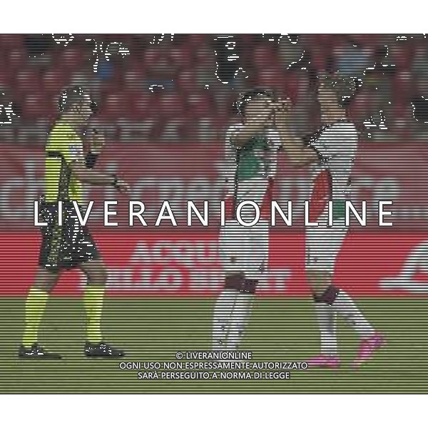 esultanza gioia finale di alessandro bianco - MONZA vs REGGIANA Coppa Italia Frecciarossa 13 Agosto 2023 ©PAOLO GIAMPIETRI / AGENZIA ALDO LIVERANI SAS  