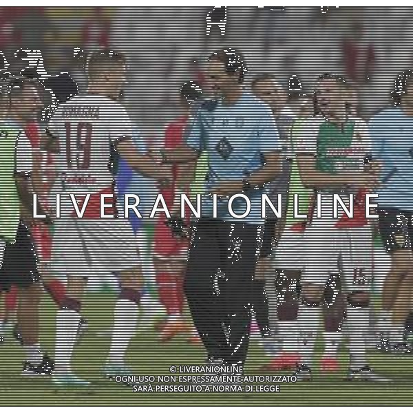 esultanza di alessandro nesta a fine gara con filippo romagna - MONZA vs REGGIANA Coppa Italia Frecciarossa 13 Agosto 2023 ©PAOLO GIAMPIETRI / AGENZIA ALDO LIVERANI SAS  