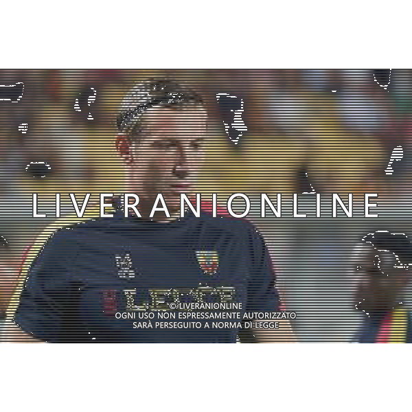 Federico Baschirotto (US Lecce) during the Coppa Italia Round of 32 match between US Lecce and Como 1907 at stadio Via Del Mare on August 13, 2023 in Lecce, Italy. (Photo by Emmanuele Mastrodonato/ag. Aldo Liverani sas) / AGENZIA ALDO LIVERANI SAS  