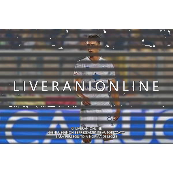 Tommaso Cassandro (Como 1907) during the Coppa Italia Round of 32 match between US Lecce and Como 1907 at stadio Via Del Mare on August 13, 2023 in Lecce, Italy. (Photo by Emmanuele Mastrodonato/ag. Aldo Liverani sas) / AGENZIA ALDO LIVERANI SAS  