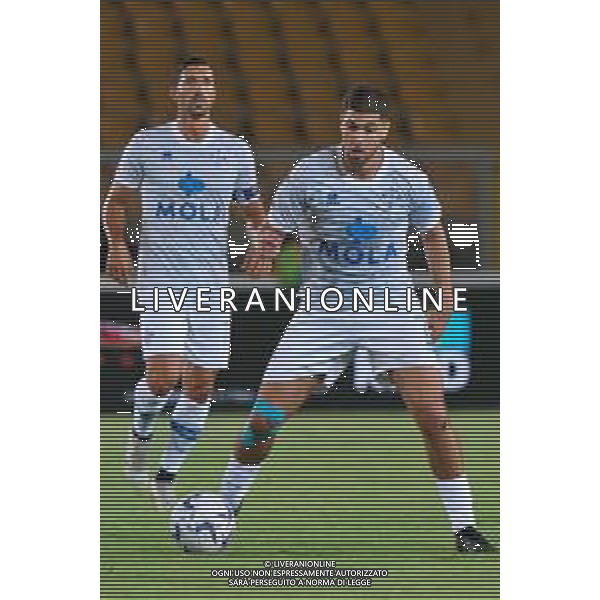 Moutir Chajia (Como 1907) during the Coppa Italia Round of 32 match between US Lecce and Como 1907 at stadio Via Del Mare on August 13, 2023 in Lecce, Italy. (Photo by Emmanuele Mastrodonato/ag. Aldo Liverani sas) / AGENZIA ALDO LIVERANI SAS  