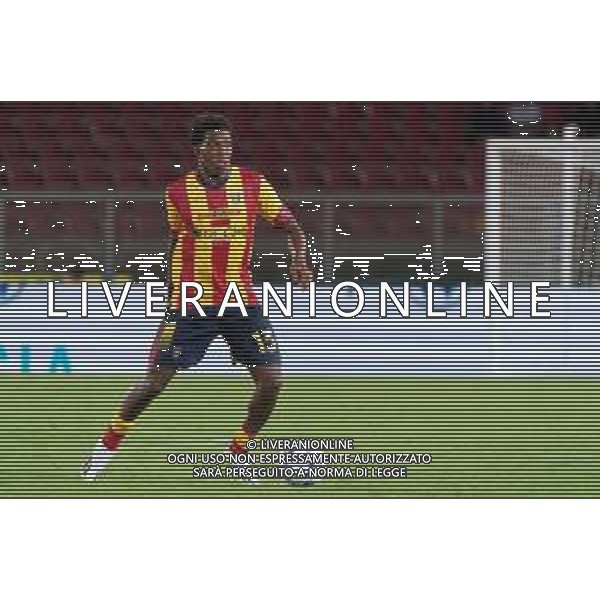 Patrick Dorgu (US Lecce) during the Coppa Italia Round of 32 match between US Lecce and Como 1907 at stadio Via Del Mare on August 13, 2023 in Lecce, Italy. (Photo by Emmanuele Mastrodonato/ag. Aldo Liverani sas) / AGENZIA ALDO LIVERANI SAS  