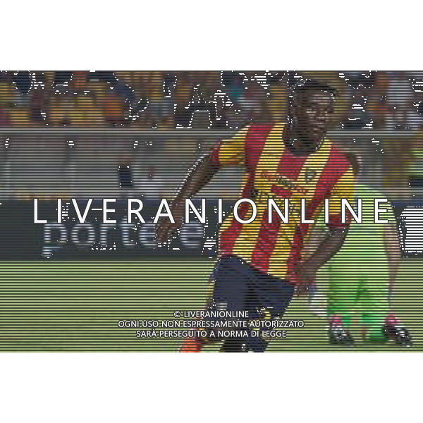 Lameck Banda (US Lecce) during the Coppa Italia Round of 32 match between US Lecce and Como 1907 at stadio Via Del Mare on August 13, 2023 in Lecce, Italy. (Photo by Emmanuele Mastrodonato/ag. Aldo Liverani sas) / AGENZIA ALDO LIVERANI SAS  