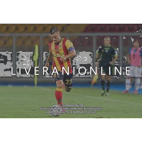 Gabriel Strefezza (US Lecce) during the Coppa Italia Round of 32 match between US Lecce and Como 1907 at stadio Via Del Mare on August 13, 2023 in Lecce, Italy. (Photo by Emmanuele Mastrodonato/ag. Aldo Liverani sas) / AGENZIA ALDO LIVERANI SAS  