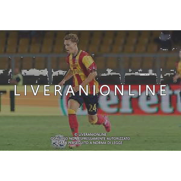 Jeppe Corfitzen (US Lecce) during the Coppa Italia Round of 32 match between US Lecce and Como 1907 at stadio Via Del Mare on August 13, 2023 in Lecce, Italy. (Photo by Emmanuele Mastrodonato/ag. Aldo Liverani sas) / AGENZIA ALDO LIVERANI SAS  