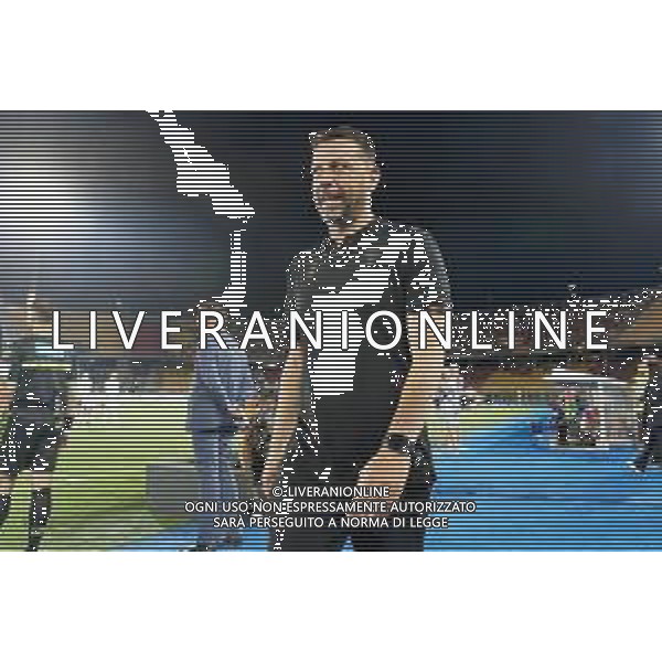 coach Roberto D’Aversa (US Lecce) during the Coppa Italia Round of 32 match between US Lecce and Como 1907 at stadio Via Del Mare on August 13, 2023 in Lecce, Italy. (Photo by Emmanuele Mastrodonato/ag. Aldo Liverani sas) / AGENZIA ALDO LIVERANI SAS  