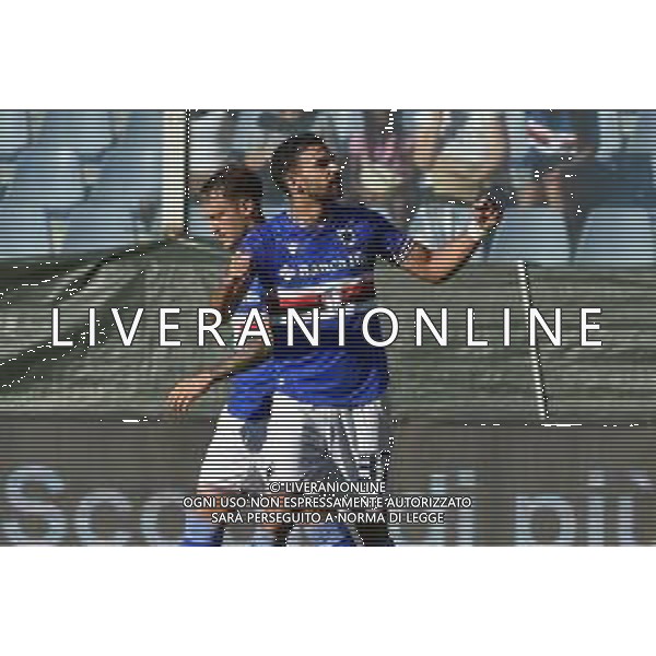 TVRG Sampdoria vs Sudtirol nella foto Mehdi Leris (Sampdoria) esulta dopo il gol dell\'1 a 0 Genova 14-08-2023 Stadio Luigi Ferraris - Marassi Coppa Italia Frecciarossa - 32mi di finale foto Roberto Garavaglia/ag. Aldo Liverani sas
