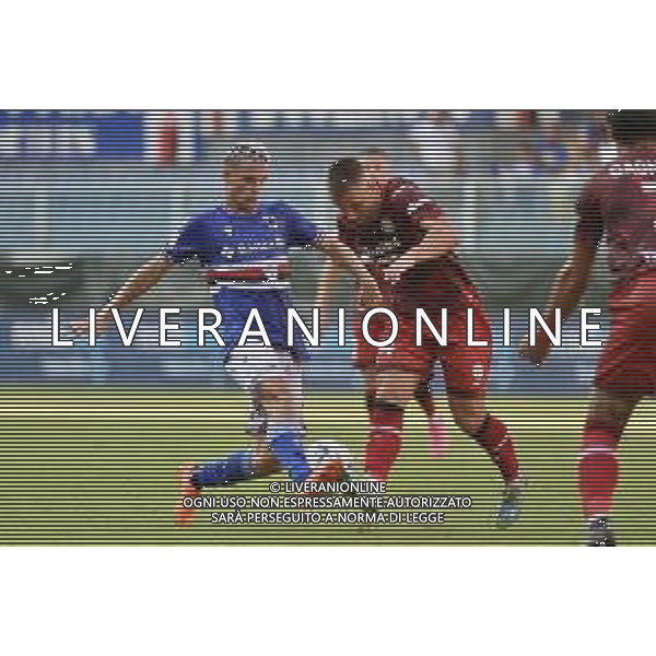 TVRG Sampdoria vs Sudtirol nella foto Valerio Verre (Sampdoria) e Simone Davi (Sudtirol) Genova 14-08-2023 Stadio Luigi Ferraris - Marassi Coppa Italia Frecciarossa - 32mi di finale foto Roberto Garavaglia/ag. Aldo Liverani sas