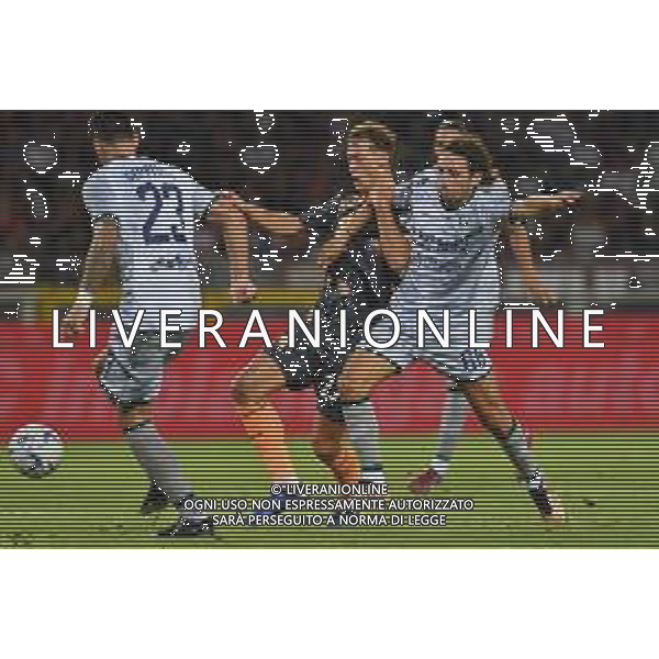 TVMV-Torino 14.08.2023 Stadio Grande Torino ©Manuela Viganti/Agenzia Aldo Liverani Torino vs Feralpisalò Coppa Italia Frecciarossa 2023/2024 32imi Nella foto: mergim vojvoda e federico bergonzi ©Viganti / AGENZIA ALDO LIVERANI SAS  