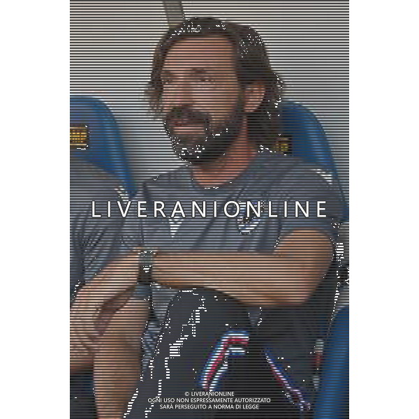 TVRG Sampdoria vs Sudtirol nella foto Andrea Pirlo allenatore Sampdoria Genova 14-08-2023 Stadio Luigi Ferraris - Marassi Coppa Italia Frecciarossa - 32mi di finale foto Roberto Garavaglia/ag. Aldo Liverani sas