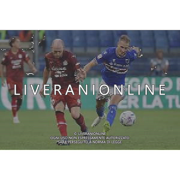 TVRG Sampdoria vs Sudtirol nella foto Andrea Masiello (Sudtirol) SX e Manuel De Luca (Sampdoria) DX Genova 14-08-2023 Stadio Luigi Ferraris - Marassi Coppa Italia Frecciarossa - 32mi di finale foto Roberto Garavaglia/ag. Aldo Liverani sas