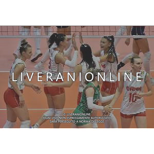 TVRG esultanza Bulgaria dopo un punto Bulgaria vs Croazia Monza 16-08-2023 Arena di Monza CEV EuroVolley 2023 - gruppo B foto Roberto Garavaglia/ag. Aldo Liverani sas/AGENZIA ALDO LIVERANI SAS