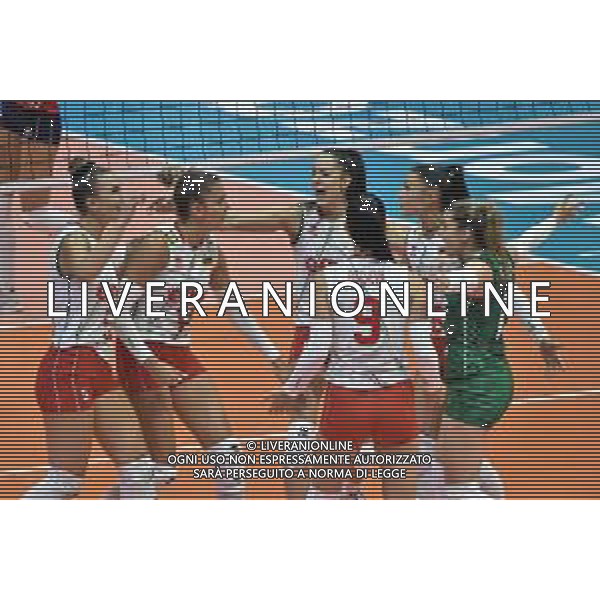 TVRG esultanza Bulgaria dopo un punto Bulgaria vs Croazia Monza 16-08-2023 Arena di Monza CEV EuroVolley 2023 - gruppo B foto Roberto Garavaglia/ag. Aldo Liverani sas/AGENZIA ALDO LIVERANI SAS