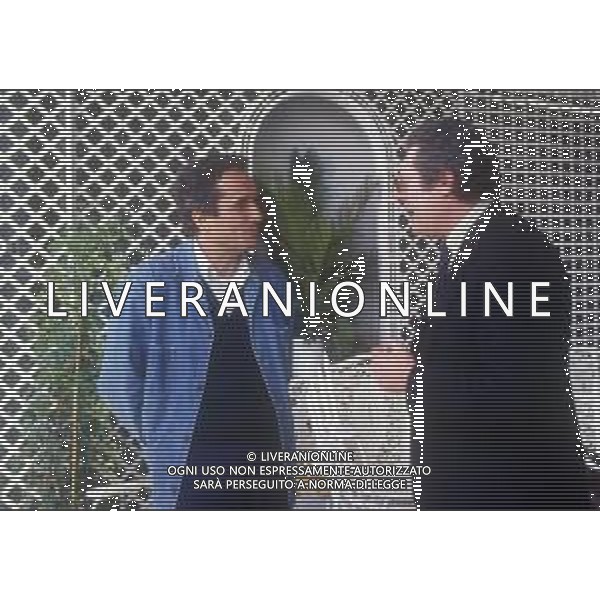 DIAP-RETROSPETTIVA MARCO BELLOCCHIO REGISTA NELLA FOTO MARCO BELLOCCHIO A CANNES NELL\'ANNO 1984 CON MARCELLO MASTROIANNI AG ALDO LIVERANI SAS