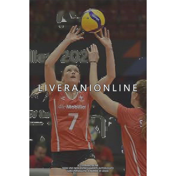 TVRG Meline Pierret (Svizzera) Bulgaria vs Croazia Monza 16-08-2023 Arena di Monza CEV EuroVolley 2023 - gruppo B foto Roberto Garavaglia/ag. Aldo Liverani sas