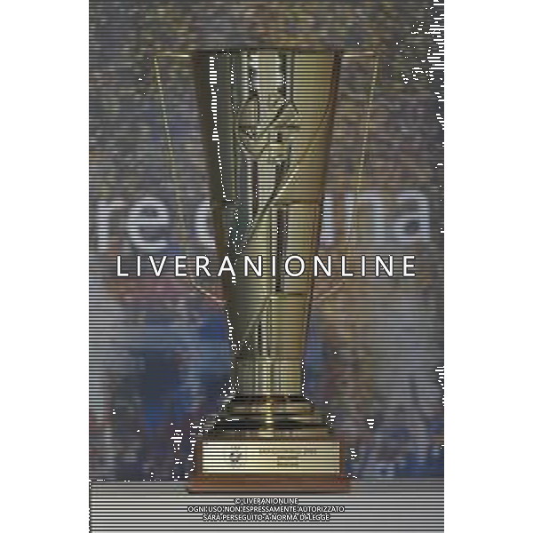 TVRG il trofeo per la squadra vincitrice dell\'EuroVolley 2023 Bulgaria vs Croazia Monza 16-08-2023 Arena di Monza CEV EuroVolley 2023 - gruppo B foto Roberto Garavaglia/ag. Aldo Liverani sas