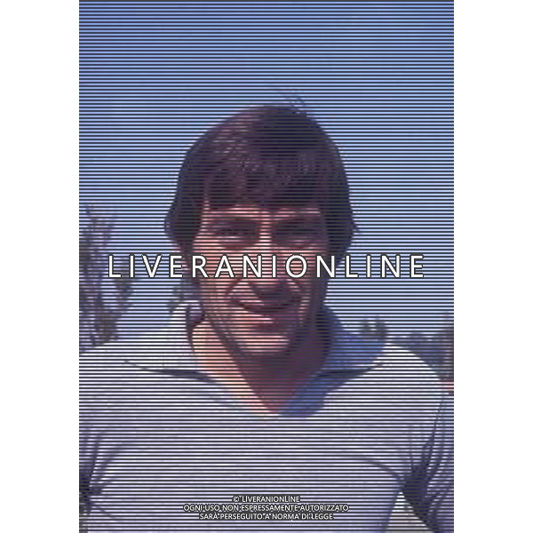 COL-RETROSPETTIVA FELICE PULICI CALCIATORE NELLA FOTO FELICE PULICI CON LA MAGLIA DELLA LAZIO CALCIO AG ALDO LIVERANI SAS