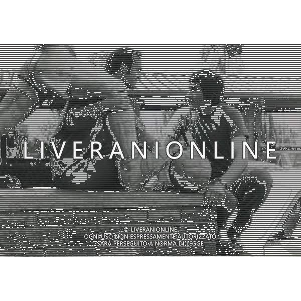 ST-RETROSPETTIVA FELICE PULICI CALCIATORE NELLA FOTO FELICE PULICI CON FRANCO SUPERCHI NELL\'ANNO 1974 AI MONDIALI DI CALCIO IN GERMANIA AG ALDO LIVERANI SAS