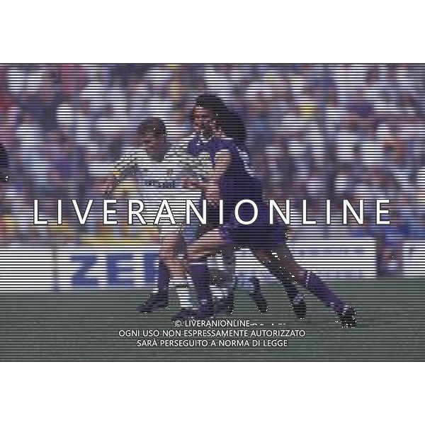 DIAP-RETROSPETTIVA IVO PULGA CALCIATORE NELLA FOTO IVO PULGA CON LA MAGLIA DEL PARMA CALCIO AG ALDO LIVERANI SAS