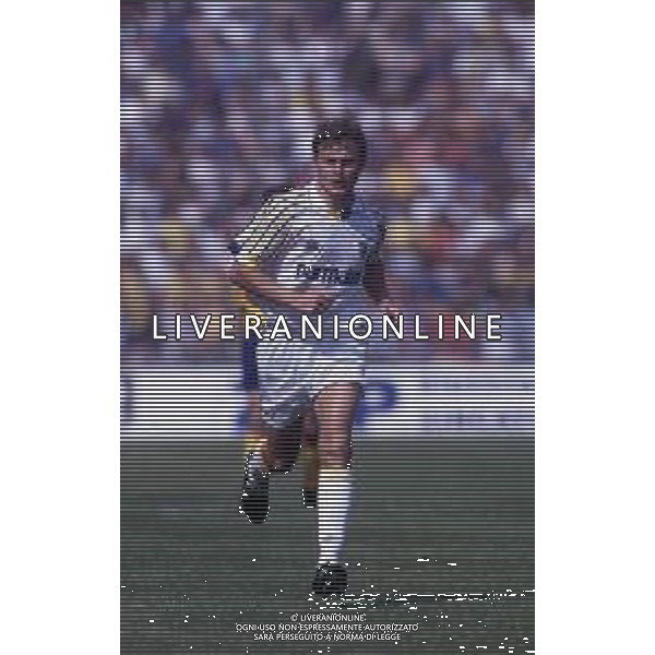 DIAP-RETROSPETTIVA IVO PULGA CALCIATORE NELLA FOTO IVO PULGA CON LA MAGLIA DEL PARMA CALCIO AG ALDO LIVERANI SAS