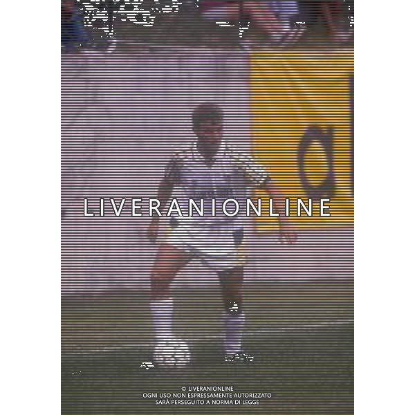 DIAP-RETROSPETTIVA IVO PULGA CALCIATORE NELLA FOTO IVO PULGA CON LA MAGLIA DEL PARMA CALCIO AG ALDO LIVERANI SAS