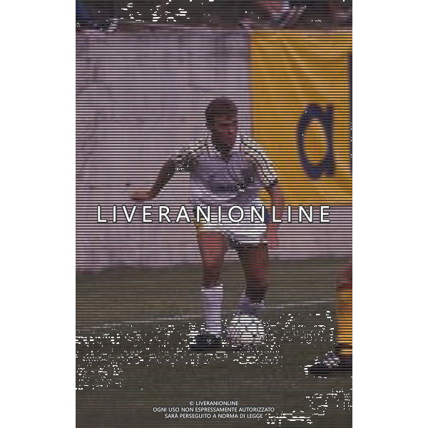DIAP-RETROSPETTIVA IVO PULGA CALCIATORE NELLA FOTO IVO PULGA CON LA MAGLIA DEL PARMA CALCIO AG ALDO LIVERANI SAS