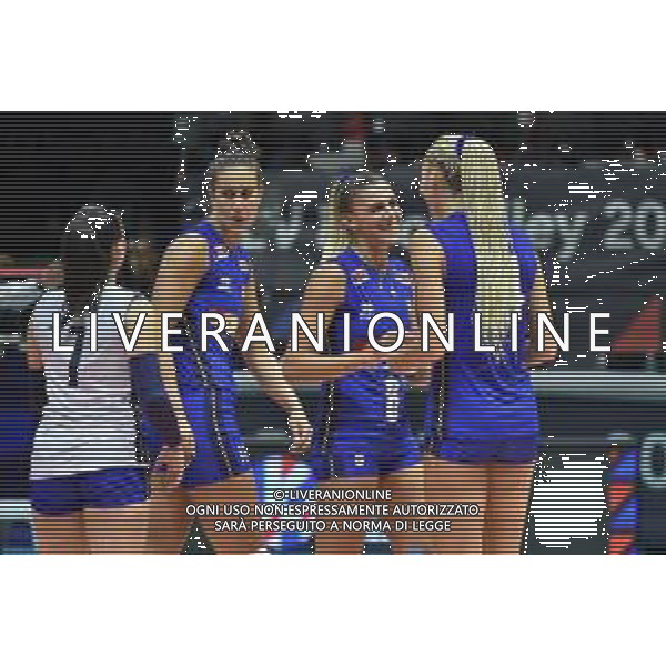 TVRG Italia vs Svizzera nella foto esultanza Italia dopo un punto Monza 18-08-2023 Arena di Monza CEV EuroVolley 2023 - gruppo B foto Roberto Garavaglia/ag. Aldo Liverani sas