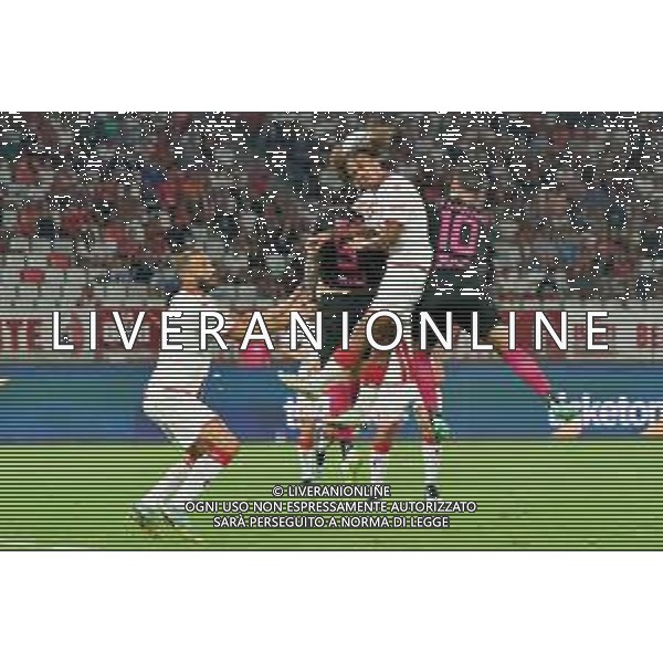 Mehdi Dorval (SSC Bari) and Francesco Di Mariano (Palermo F.C.) during the Italian Serie B match SSC Bari vs Palermo FC on August 18, 2023 at the San Nicola stadium in Bari, Italy. Photo by Emmanuele Mastrodonato/ag. Aldo Liverani sas