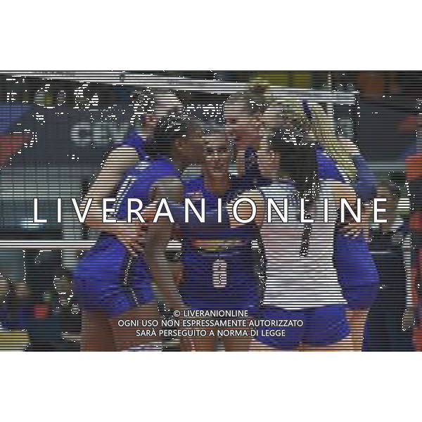 TVRG Italia vs Svizzera nella foto esultanza Italia dopo un punto Monza 18-08-2023 Arena di Monza CEV EuroVolley 2023 - gruppo B foto Roberto Garavaglia/ag. Aldo Liverani sas