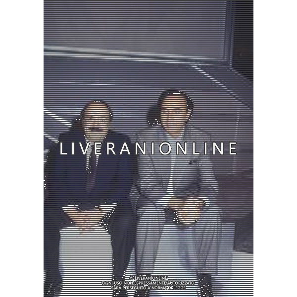 DIAP-RETROSPETTIVA PIPPO BAUDO PRESENTATORE TELEVISIVO NELLA FOTO PIPPO BAUDO NELL\'ANNO 1986 CON MAURIZIO COSTANZO AG ALDO LIVERANI SAS  
