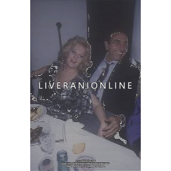 COL-RETROSPETTIVA PIPPO BAUDO PRESENTATORE TELEVISIVO NELLA FOTO PIPPO BAUDO CON KATIA RICCIARELLI AG ALDO LIVERANI SAS  