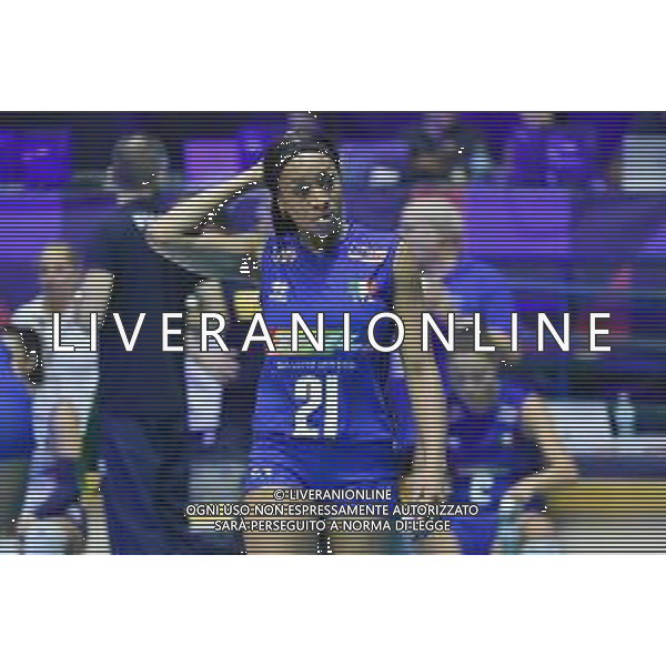TVRG Italia vs Svizzera nella foto Loveth Oghosasere Omoruyi (Italia) Monza 18-08-2023 Arena di Monza CEV EuroVolley 2023 - gruppo B foto Roberto Garavaglia/ag. Aldo Liverani sas