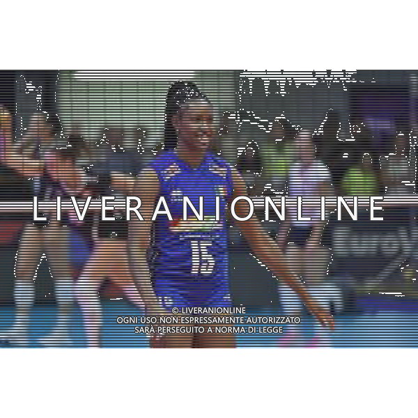 TVRG Italia vs Svizzera nella foto Sylvia Chinelo Nwakalor (Italia) Monza 18-08-2023 Arena di Monza CEV EuroVolley 2023 - gruppo B foto Roberto Garavaglia/ag. Aldo Liverani sas
