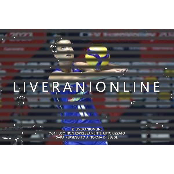 TVRG Italia vs Svizzera nella foto Anna Danesi (Italia) Monza 18-08-2023 Arena di Monza CEV EuroVolley 2023 - gruppo B foto Roberto Garavaglia/ag. Aldo Liverani sas