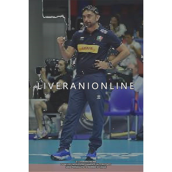 TVRG Italia vs Svizzera nella foto Davide Mazzanti allenatore Italia Monza 18-08-2023 Arena di Monza CEV EuroVolley 2023 - gruppo B foto Roberto Garavaglia/ag. Aldo Liverani sas