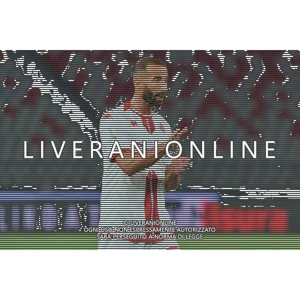 Valerio Di Cesare (SSC Bari) during the Italian Serie B match SSC Bari vs Palermo FC on August 18, 2023 at the San Nicola stadium in Bari, Italy. Photo by Emmanuele Mastrodonato/ag. Aldo Liverani sas/AGENZIA ALDO LIVERANI SAS