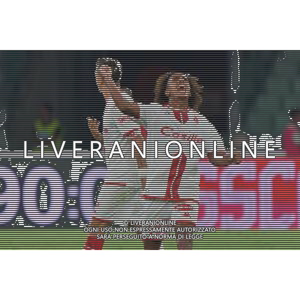 Mehdi Dorval (SSC Bari) celebrates during the Italian Serie B match SSC Bari vs Palermo FC on August 18, 2023 at the San Nicola stadium in Bari, Italy. Photo by Emmanuele Mastrodonato/ag. Aldo Liverani sas/AGENZIA ALDO LIVERANI SAS