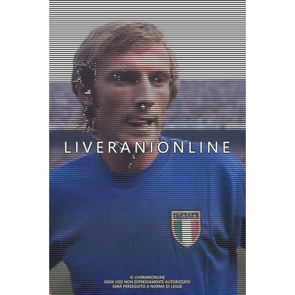 Francesco Morini con la maglia della nazionale italiana ph archivio aldo liverani