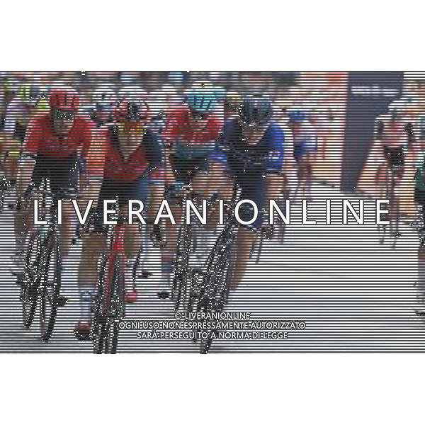 20-08-2023 Classica Di Amburgo; 2023, Bora - Hansgrohe; 2023, Groupama - Fdj; 2023, Arkea - Samsic; Van Poppel, Danny; Pithie, Laurence; Demare, Arnaud; Amburgo; ©SIROTTI / AGENZIA ALDO LIVERANI SAS