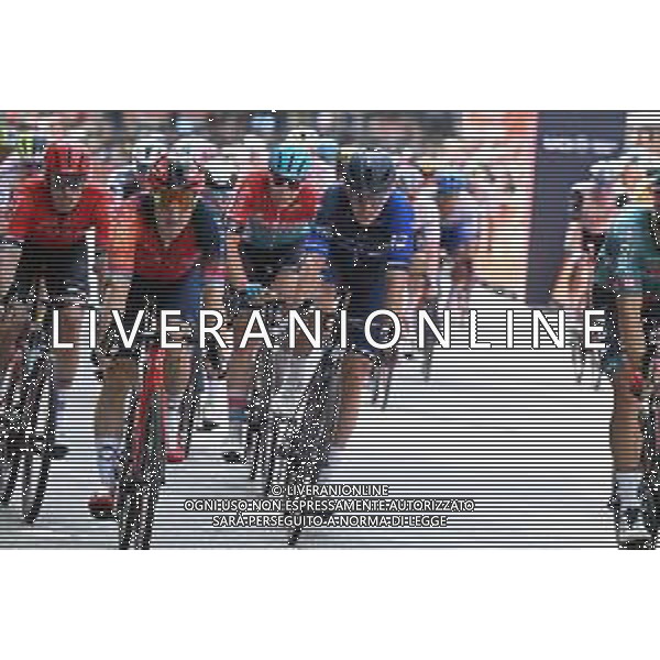20-08-2023 Classica Di Amburgo; 2023, Ineos Grenadiers; 2023, Groupama - Fdj; Viviani, Elia; Pithie, Laurence; Amburgo; ©SIROTTI / AGENZIA ALDO LIVERANI SAS