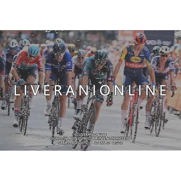 20-08-2023 Classica Di Amburgo; 2023, Bora - Hansgrohe; 2023, Groupama - Fdj; Van Poppel, Danny; Pithie, Laurence; Amburgo; ©SIROTTI / AGENZIA ALDO LIVERANI SAS