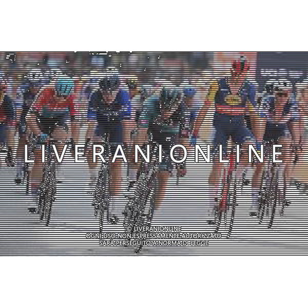 20-08-2023 Classica Di Amburgo; 2023, Bora - Hansgrohe; 2023, Groupama - Fdj; Van Poppel, Danny; Pithie, Laurence; Amburgo; ©SIROTTI / AGENZIA ALDO LIVERANI SAS