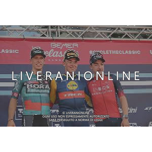 20-08-2023 Classica Di Amburgo; 2023, Lidl - Trek; 2023, Bora - Hansgrohe; 2023, Ineos Grenadiers; Pedersen, Mads; Van Poppel, Danny; Viviani, Elia; Amburgo; ©SIROTTI / AGENZIA ALDO LIVERANI SAS