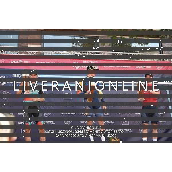 20-08-2023 Classica Di Amburgo; 2023, Lidl - Trek; 2023, Bora - Hansgrohe; 2023, Ineos Grenadiers; Pedersen, Mads; Van Poppel, Danny; Viviani, Elia; Amburgo; ©SIROTTI / AGENZIA ALDO LIVERANI SAS