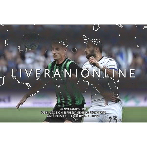 Sassuolo vs Atalanta nella foto Andrea Pinamonti (Sassuolo) e Sead Kolasinac (Atalanta) Reggio Emilia 20-08-2023 Mapei Stadium - Stadio Città del Tricolore Campionato Serie A TIM - 1a giornata foto Roberto Garavaglia/ag. Aldo Liverani sas