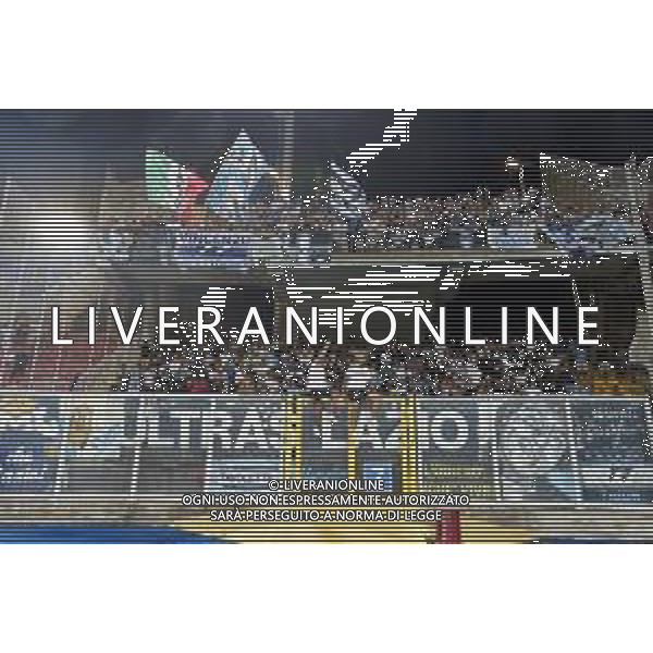 Supporters of S.S. Lazio during the Italian soccer Serie A match US Lecce vs SS Lazio on August 20, 2023 at Via del Mare Stadium in Lecce, Italy. Photo by Emmanuele Mastrodonato/ag. Aldo Liverani sas
