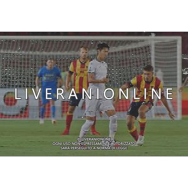 Daichi Kamada (S.S. Lazio) and Joan Gonzalez (US Lecce) during the Italian soccer Serie A match US Lecce vs SS Lazio on August 20, 2023 at Via del Mare Stadium in Lecce, Italy. Photo by Emmanuele Mastrodonato/ag. Aldo Liverani sas